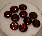Wholesale, Natural Genuine African Garnet, 2, 2.5, 3, 4, 5, 5.5, 6, 6.5mm Round Faceted, VVS Eye Clean loose stone, January Birthstone