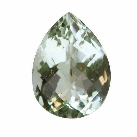 Wholesale, Natural Genuine Prasiolite (Green Amethyst), 8x5-18x13mm Pear Cut,  VVS, Loose Stone