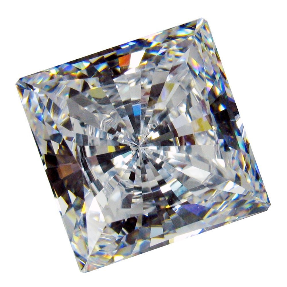 Wholesale, White Cubic Zirconia (CZ), 4-11mm Square Cut, VVS Eye