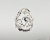 Sterling Silver or 14kt Gold Freeform Textured Ring Shank Size 7 setting DYI Jewelry,  Fashion Ring 168-076/148-076