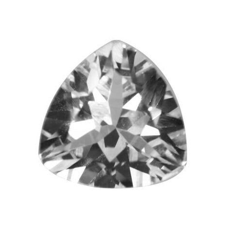 Wholesale, Natural White Clear Sapphire, 3-4mm Trillion, VVS loose stone, September Birthstone, Diamond Like