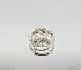 Sterling Silver or 14kt Gold Freeform Textured Ring Shank Size 7 setting DYI Jewelry,  Fashion Ring 168-093/148-093