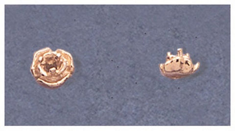 Sterling Silver or 14kt Gold 2-4mm Round  Rose Head, Ring, Earring or Pendant, DYI Jewelry, Custom Made 144-217