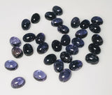 Natural Genuine Violet Blue Iolite,1-4-8-16 Stones, 8x6mm Oval Cabochon, loose stone, gemstone lots,
