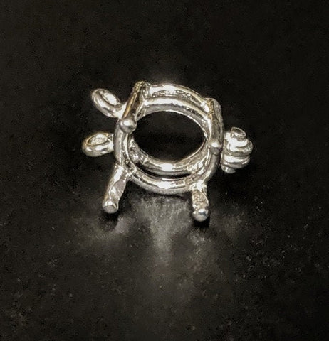 Solid Sterling Silver or 14kt Gold Wire Basket 4-8mm Round, Bracelet , Earring, Pendant, Interchangeable Link, DYI Jeweler, 167-710/147-710