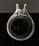 Solid Sterling Silver or 14kt Gold 3.5-9mm Round 4 Prong Tulip Pre-Notched Blank Ring Size 7 setting 163-270/143-270