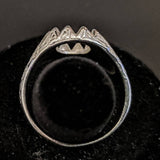 Solid Sterling Silver or 14kt Gold 10x8-18x13 Oval blank Cab (Cabochon) Men's Ring shank setting Size 9-11, 163-034/143-034