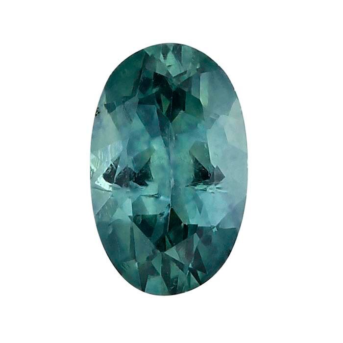 American Mined, Natural Montana Teal Blue Sapphire, 5x3 to 6x4mm