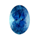 American Mined, Natural Montana Medium Blue Sapphire, 5x3 to 6x4 Oval, VS loose stone, September Birthstone, Mined and Cut in USA