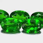 Sale!!! Natural Genuine Russian Chrome Diopside, 7x5mm Oval Faceted, VVS loose stone