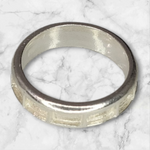 Solid Sterling Silver Inlay Blank Setting, Rough Casted, DYI Jewelry, Empty Ring, Eternity Ring, Engraving, For Silversmiths, Size 4-12