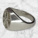 Solid Sterling Silver Inlay Round Blank Setting, Rough Casted, DYI Jewelry, Empty Ring, Carving, Engraving, For Silversmiths, Size 8-12