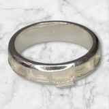 Solid Sterling Silver Inlay Blank Setting, Rough Casted, DYI Jewelry, Empty Ring, Eternity Ring, Engraving, For Silversmiths, Size 4-12