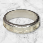 Solid Sterling Silver Inlay Blank Setting, Rough Casted, DYI Jewelry, Empty Ring, Eternity Ring, Engraving, For Silversmiths, Size 4-12