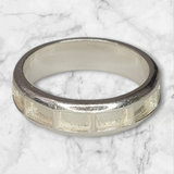 Solid Sterling Silver Inlay Blank Setting, Rough Casted, DYI Jewelry, Empty Ring, Eternity Ring, Engraving, For Silversmiths, Size 4-12