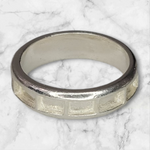 Solid Sterling Silver Inlay Blank Setting, Rough Casted, DYI Jewelry, Empty Ring, Eternity Ring, Engraving, For Silversmiths, Size 4-12