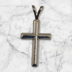 Solid Sterling Silver or 14kt Gold Cross Pendant Setting, New, Made in USA 161-736/141-736