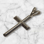 Solid Sterling Silver or 14kt Gold Cross Pendant Setting, New, Made in USA 161-736/141-736