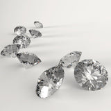 Lab Grown Colorless Diamond GIA Graded, .85-9mm Round,  VS or SI1, F+ or GH Color, April Birthstone