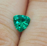 Exceptional!!! 0.565ct Natural Colombian Emerald, 5mm Trillion, VVS Eye Clean., May Birthstone, Loose Stone, Accent Stone