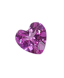 0.53ct Natural Medium Vivid Hot Pink Sapphire, 5mm, Heart VVS Eye Clean loose stone, September Birthstone