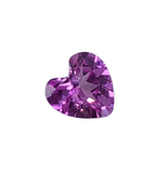 0.53ct Natural Medium Vivid Hot Pink Sapphire, 5mm, Heart VVS Eye Clean loose stone, September Birthstone