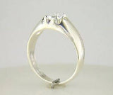 Sterling Silver or 14kt Gold 6mm Round Gypsy Pre-Notched Blank Ring Size 9 shank setting 163-442