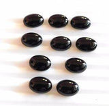 Wholesale, Natural Black Onyx Cab (Cabochon) 6x4-20x15mm Oval, Top Quality Calibrated