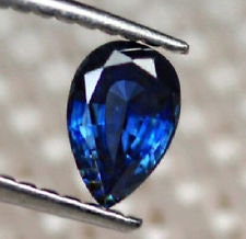 Wholesale, Natural Genuine Deep Blue Sapphire, 6x4mm Pear, VVS 0.4ct appr., September Birthstone