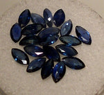 Wholesale, Natural Medium-Dark Blue Sapphire, 4x2, 5x2.5, 6x3, 8x4 Marquise, VS loose stone, September Birthstone