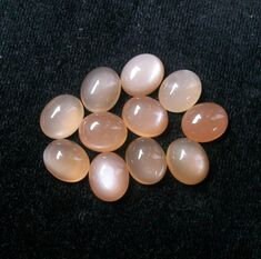 Wholesale, Natural Peach Moonstone Cab (Cabochon) 6x4-9x7mm Oval, Top Quality Calibrated