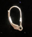 Solid Sterling Silver or 14kt Yellow Or White Gold Lever Back Earring Dangle, Open Ring New, Made in USA 242-045