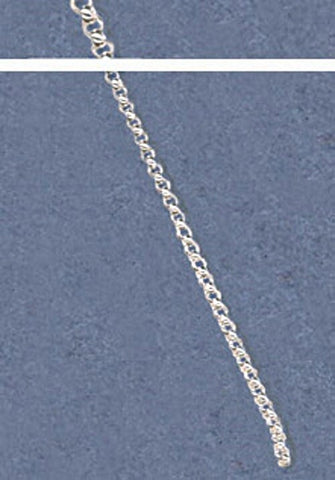 925 Solid Sterling Silver Round Loop Chain 2mm, Chain by the Foot, Bulk Chain, Made in USA 460-166