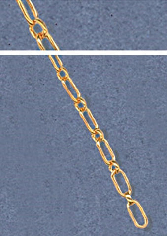 Gold Filled Rectangle Chain 2.6mm, Chain by the Foot, Bulk Chain, Made in USA 420-244