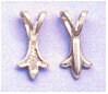 Sterling Silver or 14kt White or Yellow Gold 3 Different Style Bail For Gluing on to Carvings or Slabs (Fits 3mm chain) 149-200/201/202