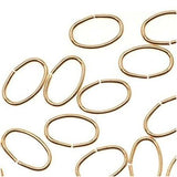 Gold Filled 4.5, 5.5mm Round  or 4x3, 5x3.5 Oval Jump Rings 10pks Open Jewelry making Bulk, Wholesale, Craft Supplies, Affordable Gold