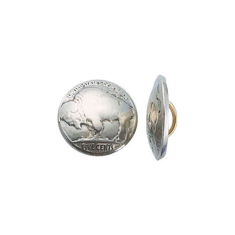 Wholesale! Original, Genuine Buffalo silver nickle buttons. Domed and Polished with Loop on Back Sewing buttons. Coin jewelry.