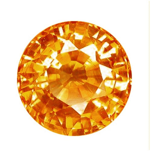 Wholesale, Natural Medium Yellowish Orange Sapphire, 1-5mm Round, VVS loose stone, September Birthstone
