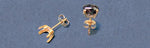 Solid Sterling Silver or 14kt Gold 1 Set (2 pieces) 6x4-10x8mm Oval Cab (Cabochon) Earrings Setting, 162-652/142-652