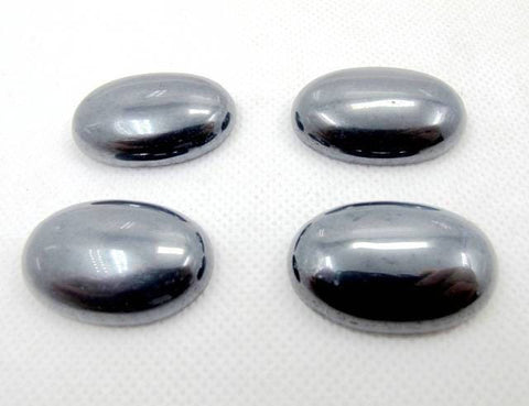 Wholesale, Natural Black Hematite Cab (Cabochon) 6x4-18x13mm Oval, Top Quality Calibrated
