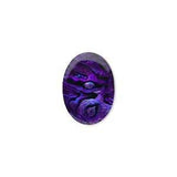 Wholesale, Natural Purple or Blue Paua Abalone Shell (Cabochon) 6x4-10x8mm Oval, Top Quality Calibrated