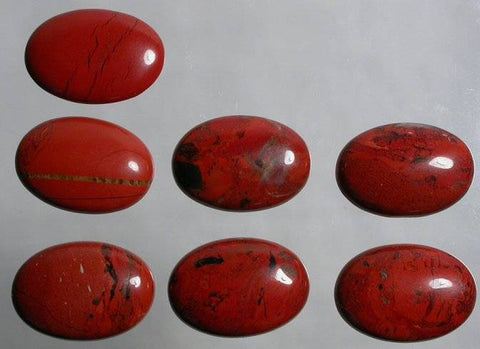 Wholesale, Natural Red Jasper Cab (Cabochon) 6x4-18x13mm Oval, Top Quality Calibrated