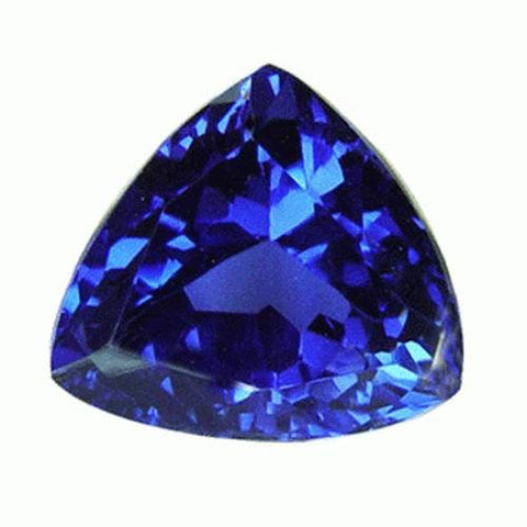 Wholesale, Natural 2.7ct Blue Tanzanite 8mm Trillion Cut, VVS, Loose Stone, Exceptional Color