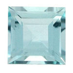 Wholesale, Natural Genuine Brazilian Aquamarine, 2, 2.5, 3, 3.5, 4, 5, or 6mm Square Cut Faceted, VVS Eye Clean loose stone