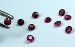 Wholesale, Natural Sri Lanka Blood Red Ruby, 4mm Round, VS 0.25ct appr.,  July Birthstone
