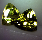 Wholesale, Natural Genuine Pakistani Peridot, 4, 5, or 6mm Trillion Cut,  VVS, Loose Stone, August Birthstone