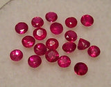 Wholesale, Natural Red Ruby, 2-3mm Round, VS loose stone, July Birthstone
