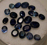 Wholesale, Natural Medium Blue Sapphire, 5x3, 6x4, or 7x5mm Oval, VS loose stone, September Birthstone
