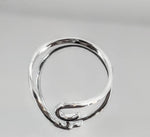 Sterling Silver or 14kt Gold Freeform Ring Shank Size 7 setting DYI Jewelry,  Fashion Ring 168-016/148-016
