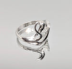 Sterling Silver or 14kt Gold Multi swirl Freeform Ring Shank Size 7 setting DYI Jewelry,  Fashion Ring 168-058/148-058